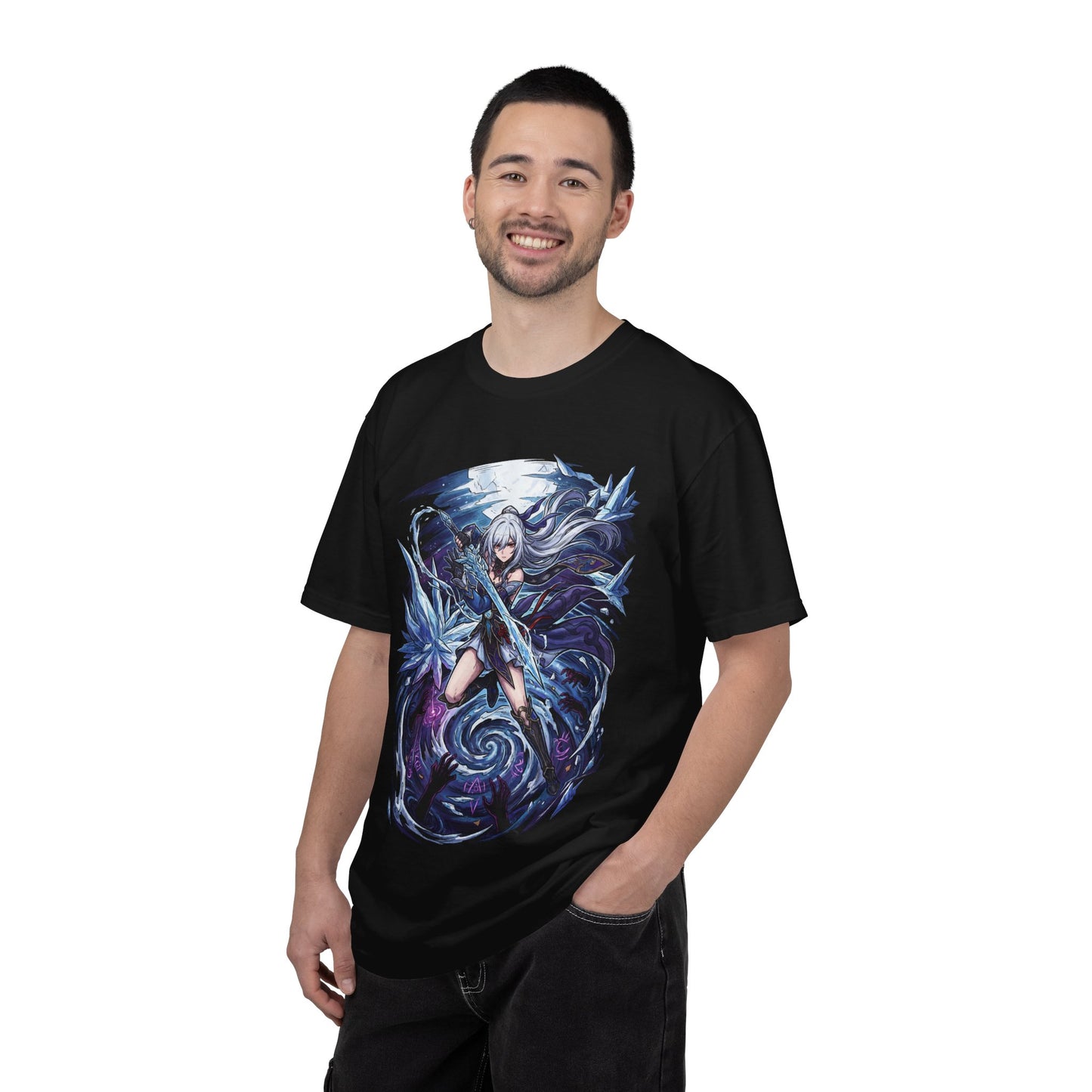 Jingliu HSR: Pale Skin Magenta Eyes Swordmaster Premium T-Shirt