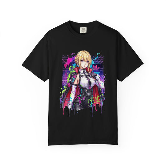 Evelyn Chevalier ZZZ Red Burning Tethers Portrait Premium T-Shirt