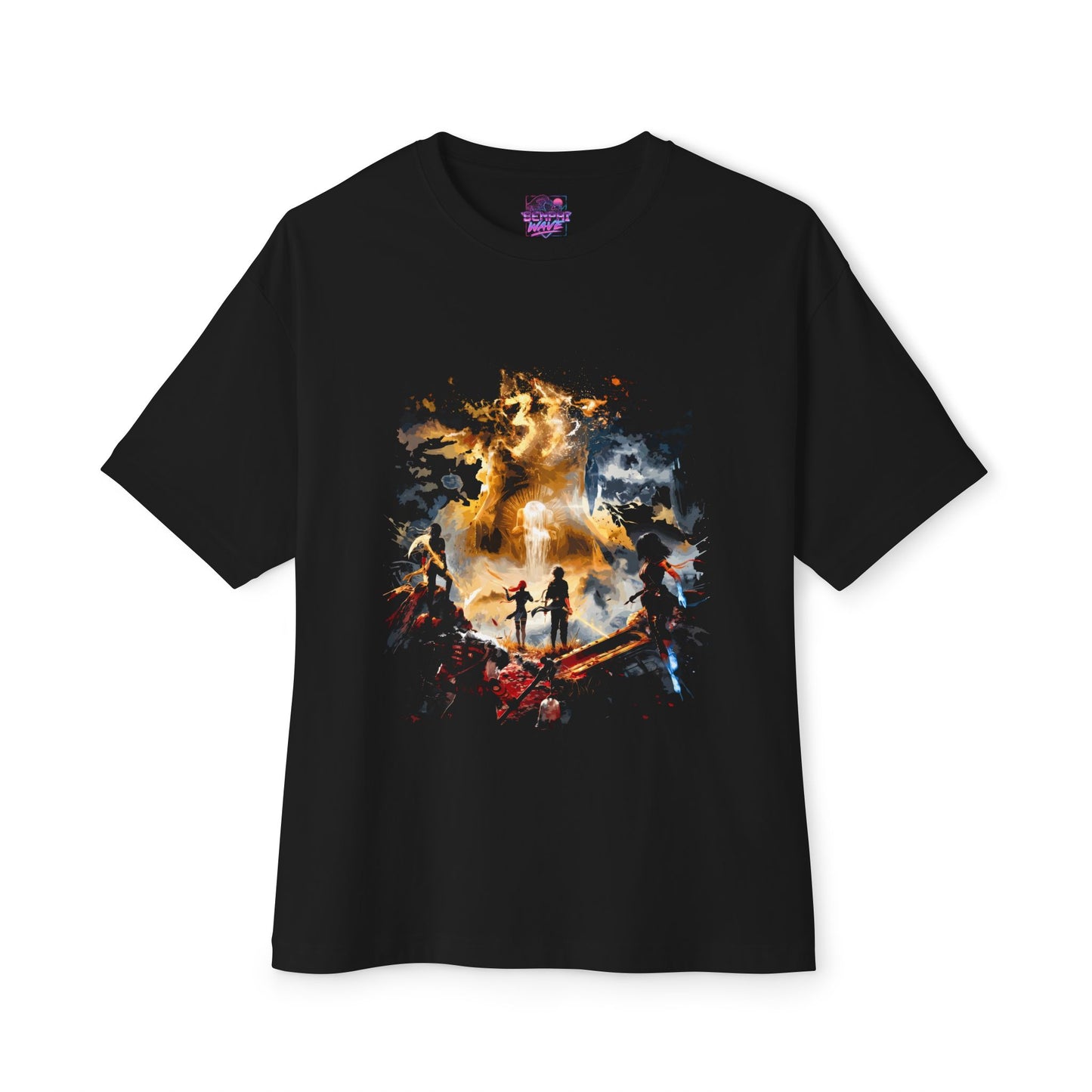 Golden Expedition 33: Red Gommage Street Fashion Legend Facing the Paintress Premium Oversized Unisex T-Shirt