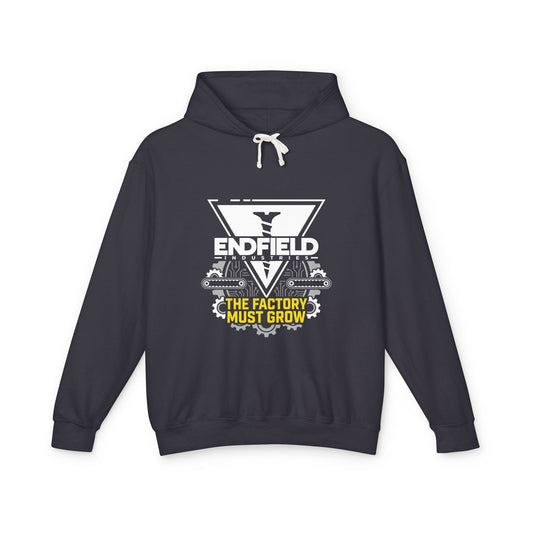 Endfield Arknights Factory Must Grow Meme Pixel Factory Builder Retro Infinite Build Unisex Premium Hoodie