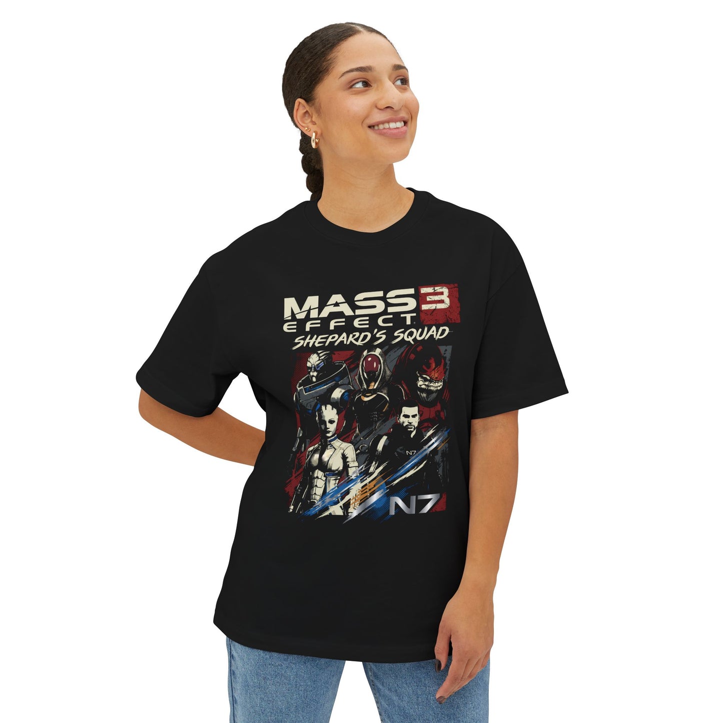 Mass Effect Ancient Reaper Fleet Threatening All Organic Life Premium Oversized Unisex T-Shirt