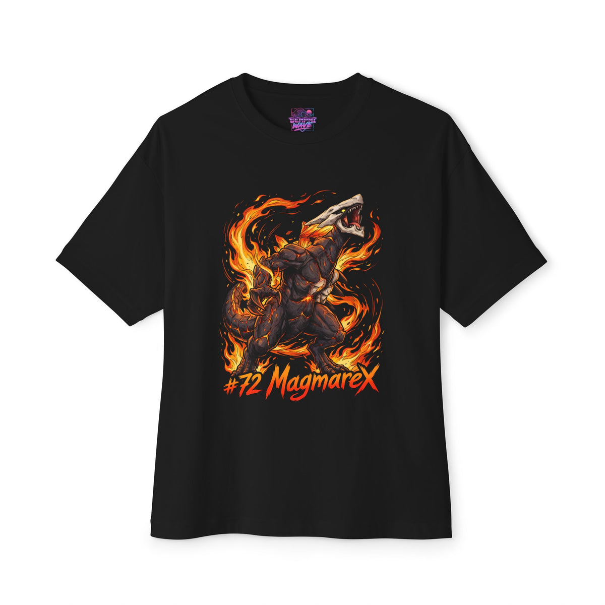 Magmarex Aniimo Elemental Burst Creature Art - Oversized Premium Tee