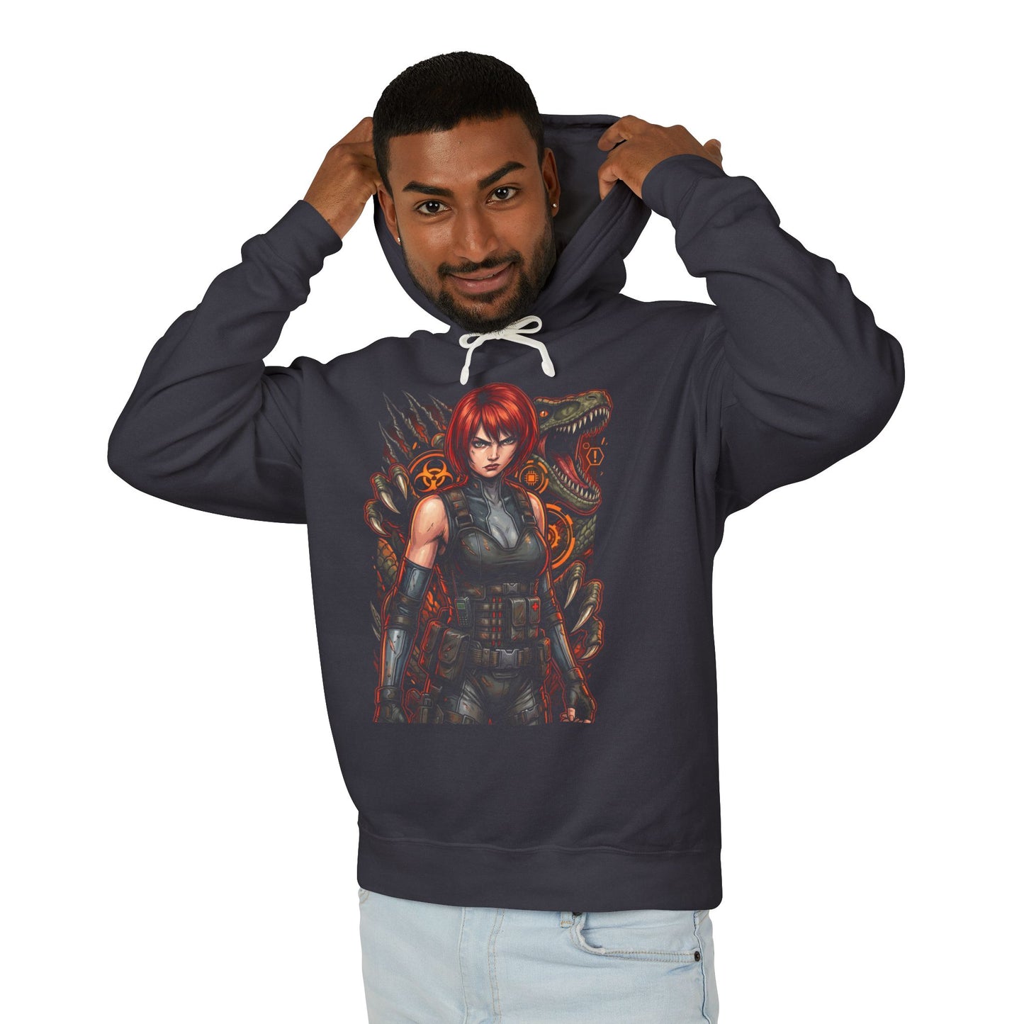Dino Crisis Regina 1999 PS1 Box Cover Art Unisex Premium Hoodie
