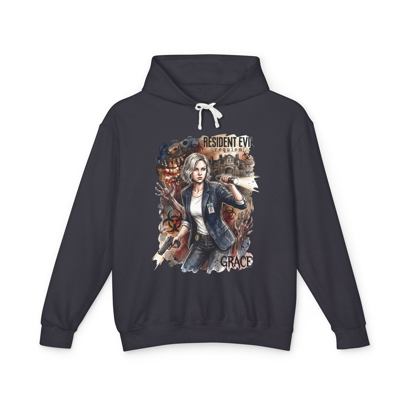 Resident Evil Requiem Grace Ashcroft Unisex Premium Hoodie