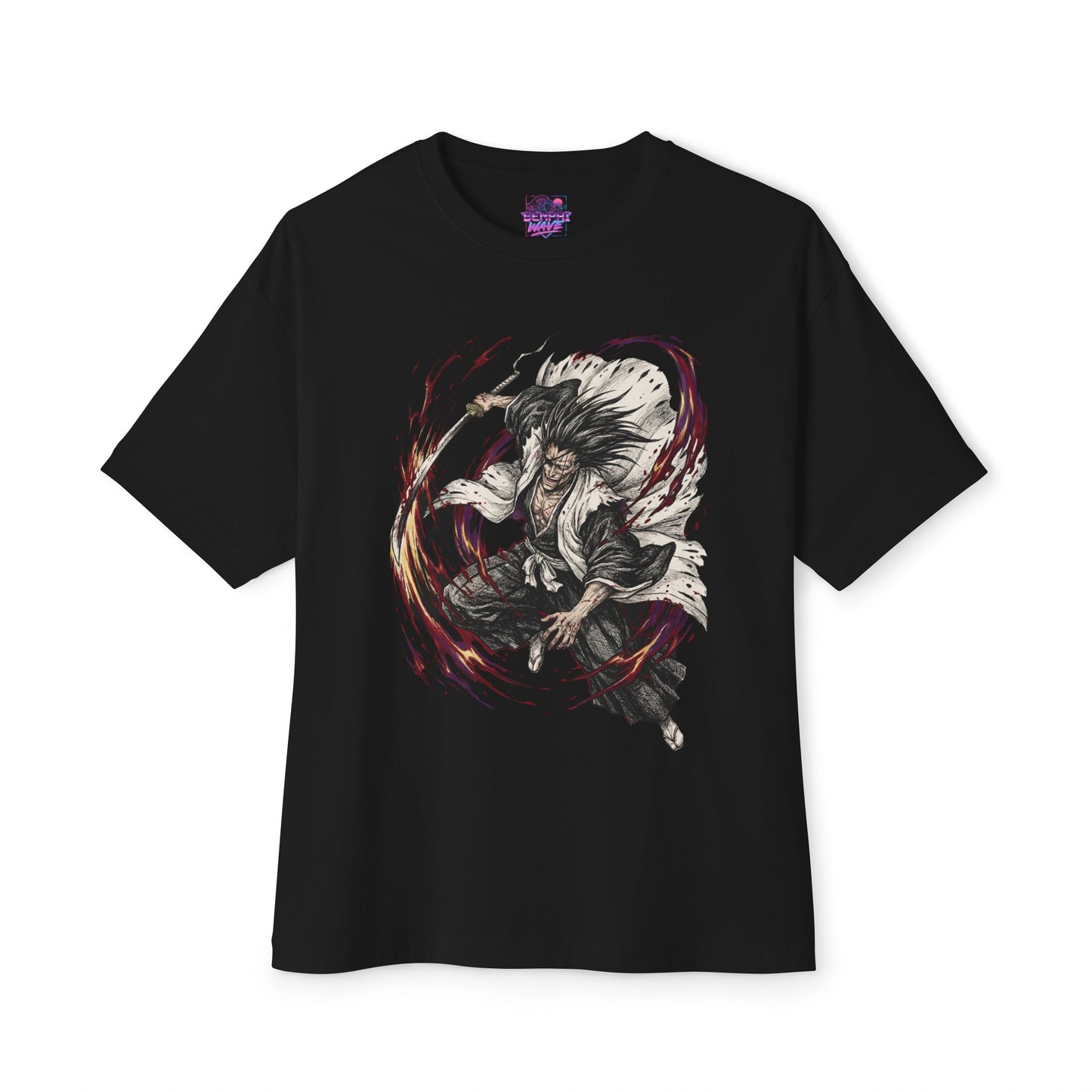 Kenpachi Zaraki Bleach 11th Division Captain Fan Art Premium Oversized Unisex T-Shirt
