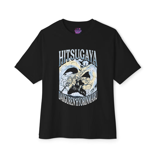Toshiro Hitsugaya Distressed Vintage Bleach Streetwear Shirt - Oversized Premium Tee