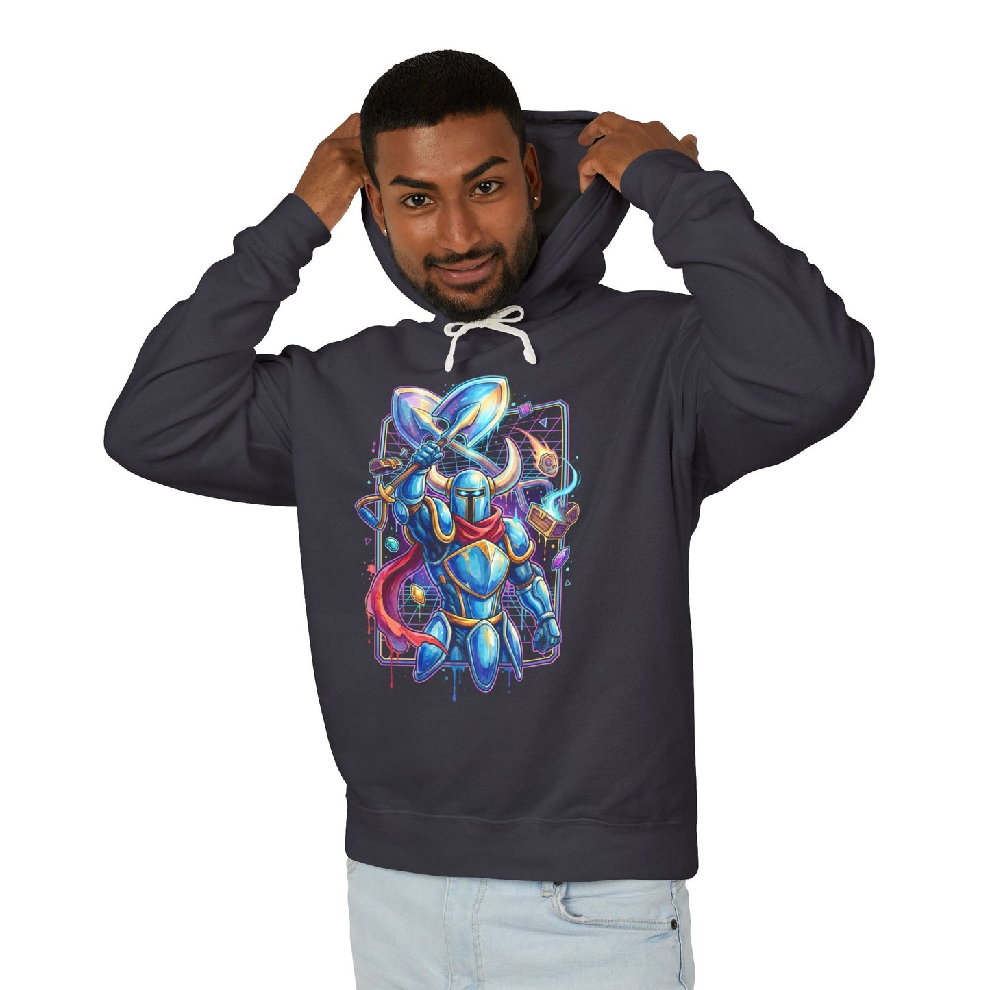 Shovel Knight Vaporwave Aesthetic Retro Design Unisex Premium Hoodie