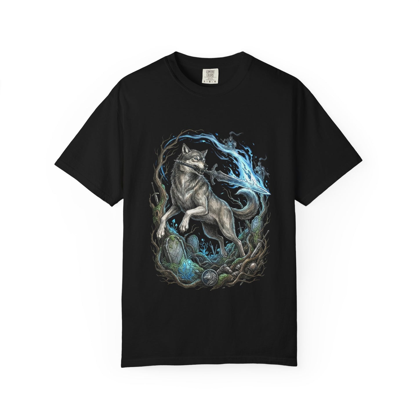 Great Grey Wolf Sif Majestic Wolf Knight Premium T-Shirt