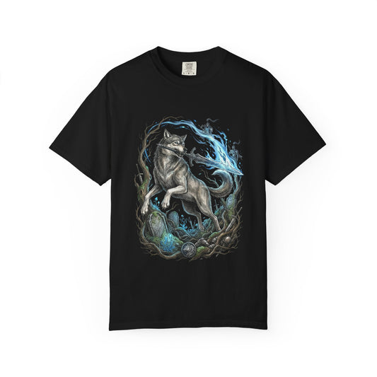 Great Grey Wolf Sif Majestic Wolf Knight Premium T-Shirt
