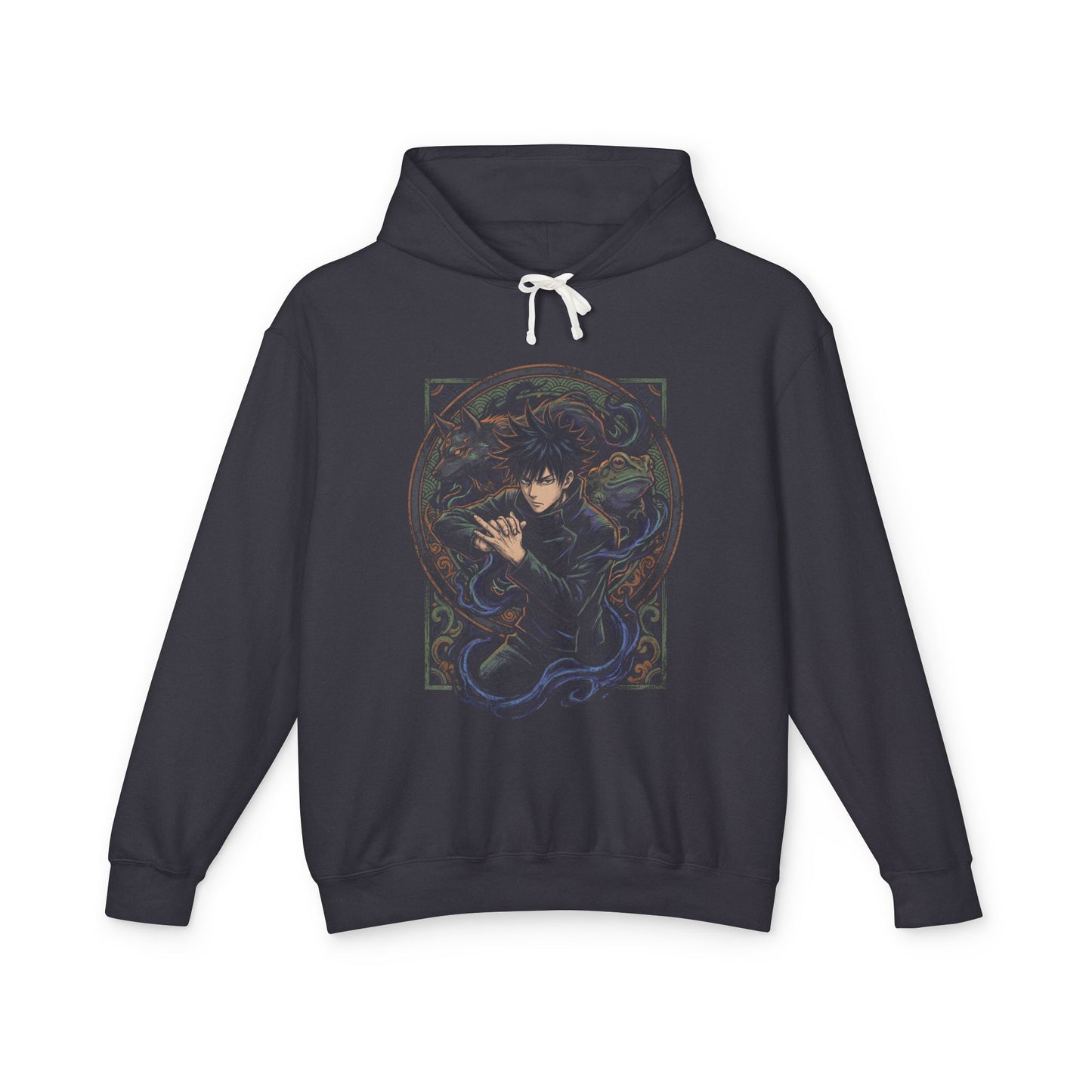 Megumi Fushiguro JJK Shadow Technique Ten Shadows Portrait Unisex Premium Hoodie