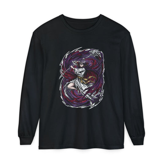 Rukia Kuchiki Bleach Lieutenant Fan Art Portrait Long Sleeve Tee
