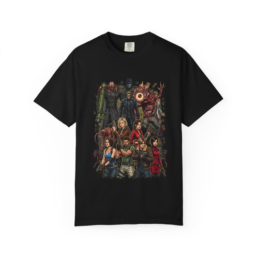 Resident Evil Jill Grace Chris Ada Claire Nemesis Wesker Group Design Premium T-Shirt