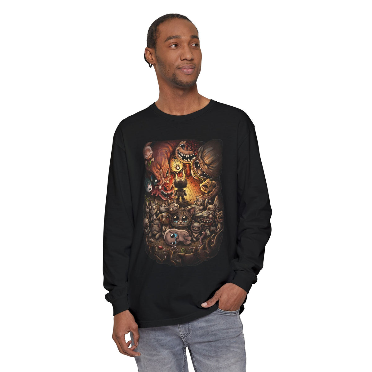 Mewgenics Isaac Easter Egg Catapocalypse Long Sleeve Tee
