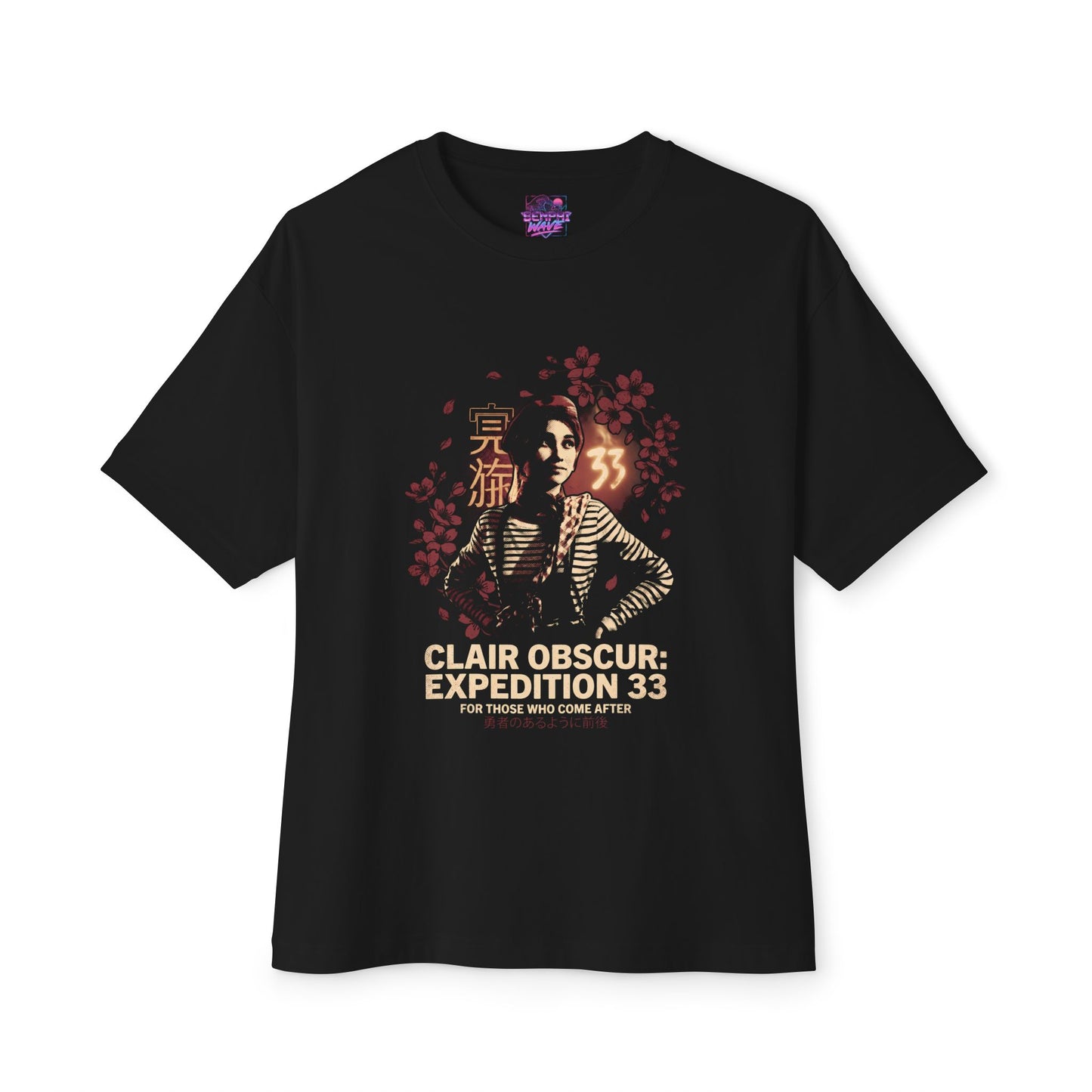 Expedition 33 Red Petals: Urban Streetwear Glow Premium Oversized Unisex T-Shirt
