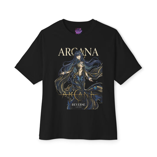 Reverse 1999 Arcana Big Title Butterflies Fan Art Oversized T-Shirt