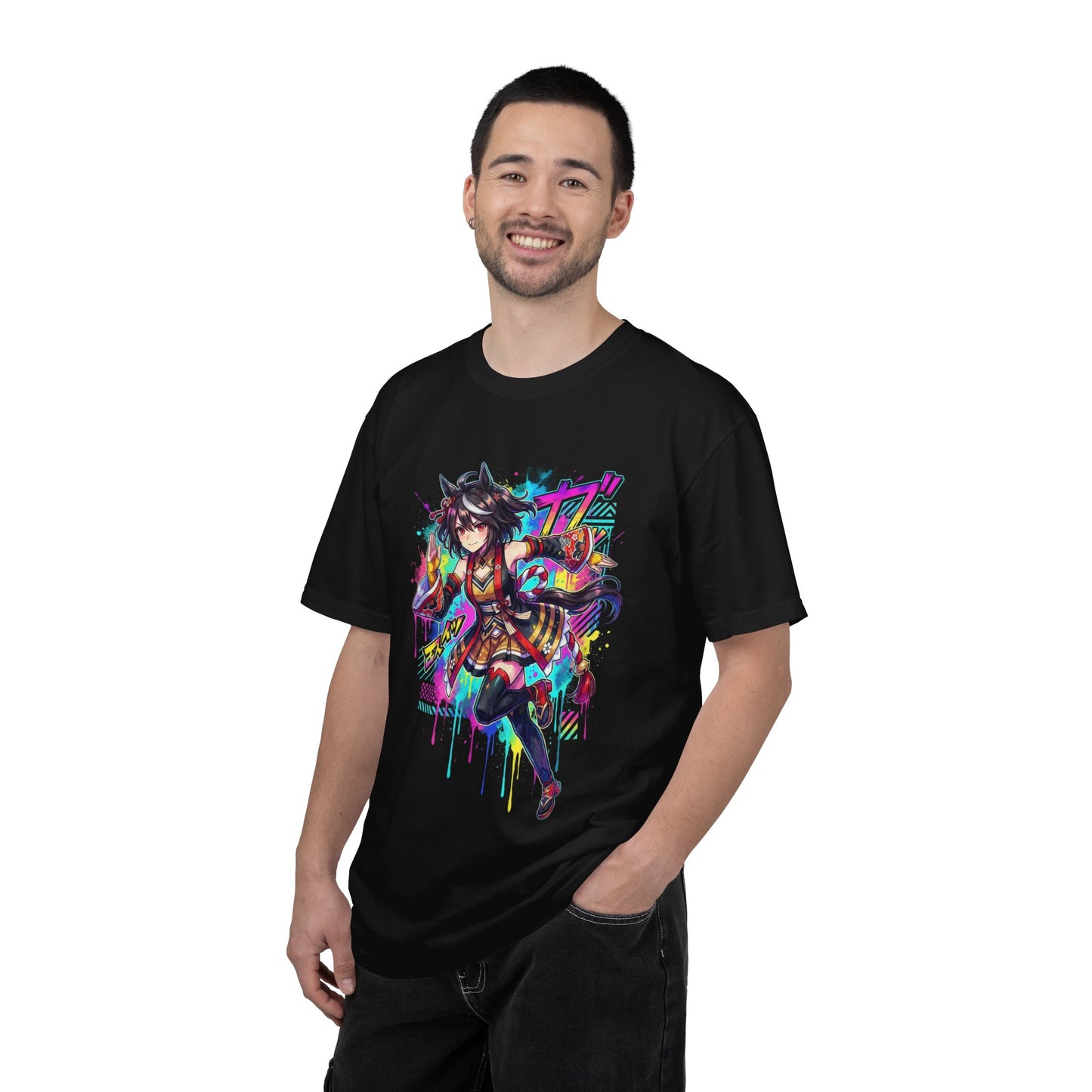 Kitasan Black Umamusume Pretty Derby Black Hair White Streak Portrait Premium T-Shirt