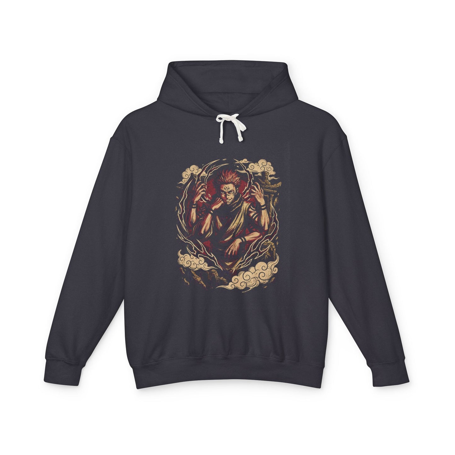 Jujutsu Kaisen Ryomen Sukuna King of Curses Four Arms Iconic Design Unisex Premium Hoodie