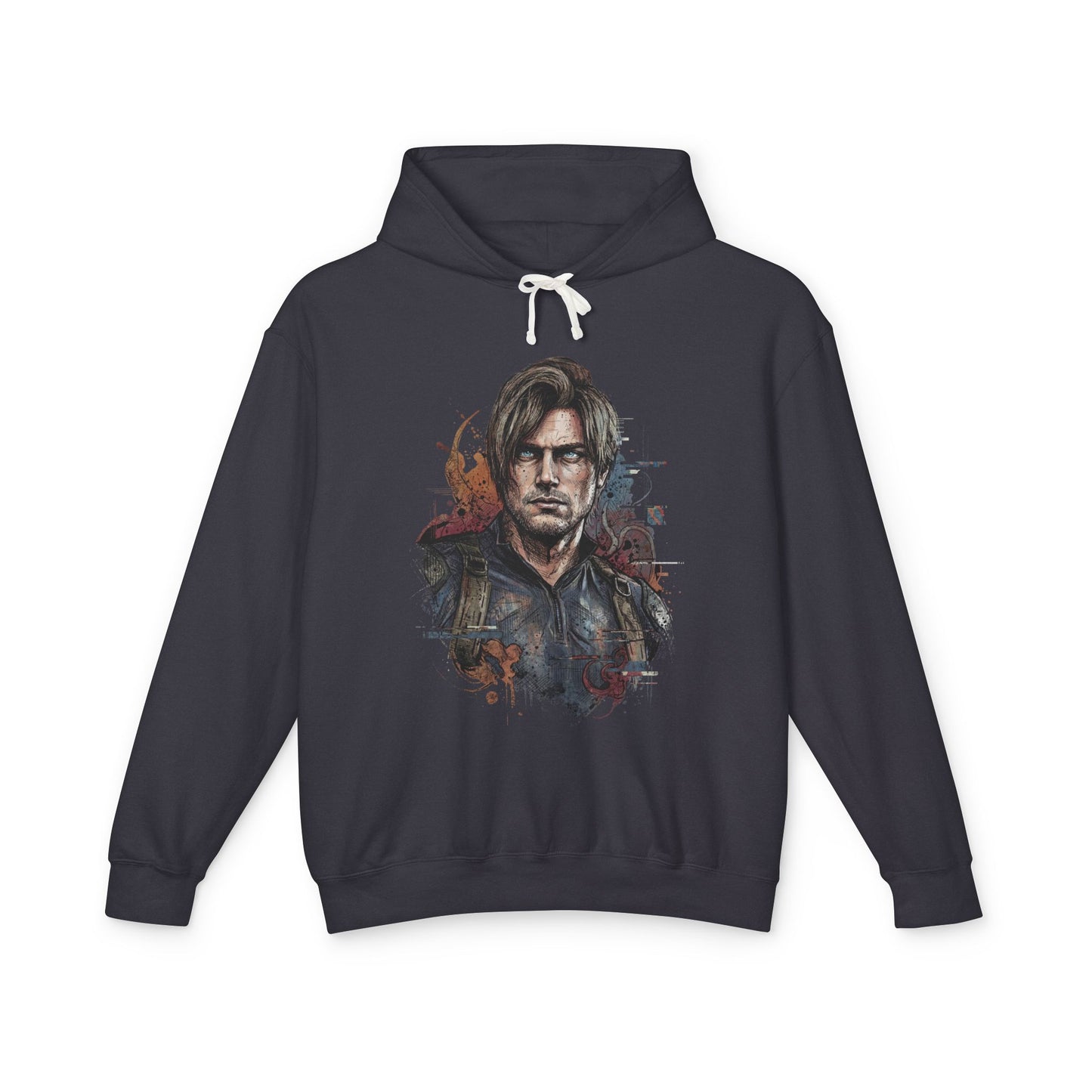 Leon Kennedy Resident Evil Requiem Gravelly Voice Fighter Art Unisex Premium Hoodie