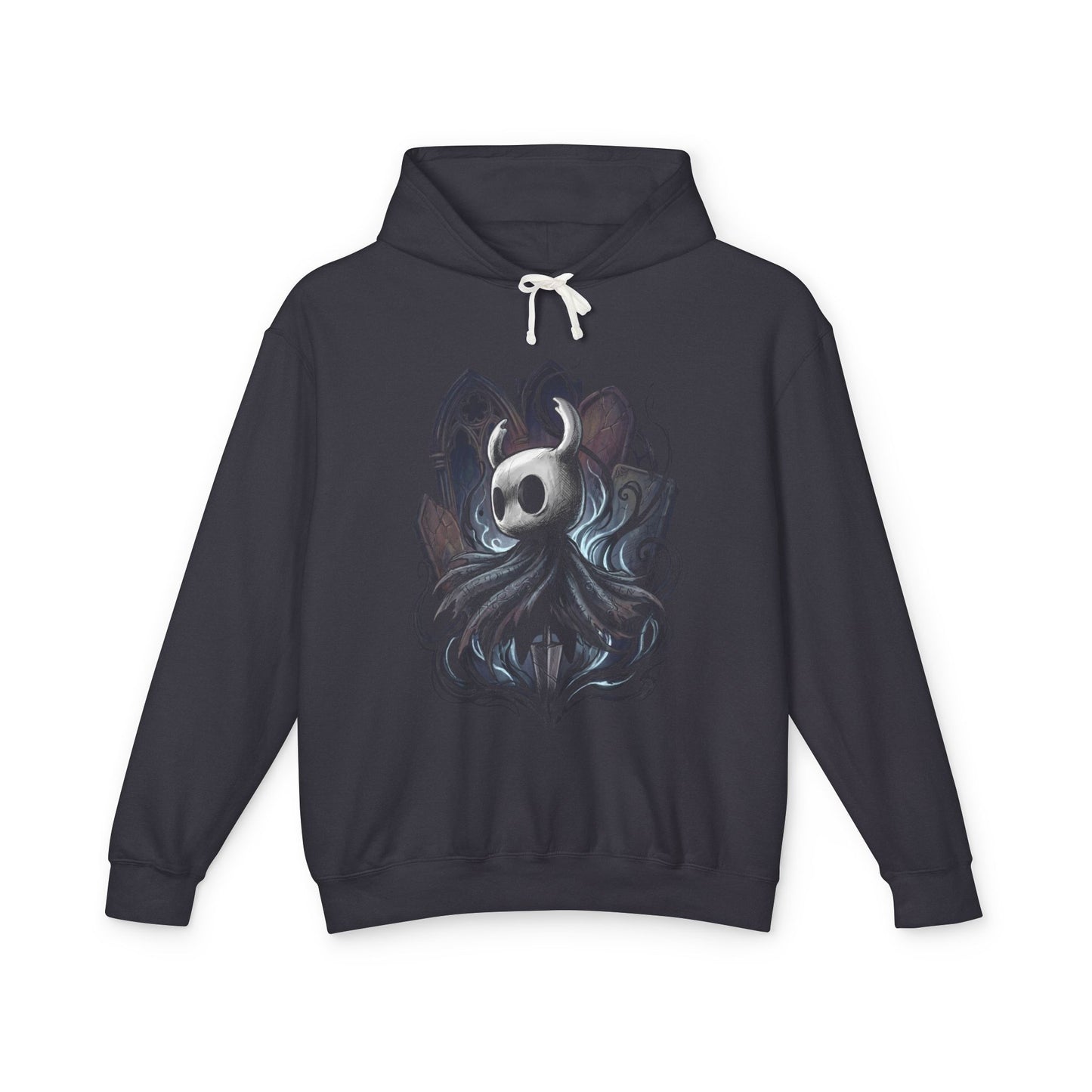 Hollow Knight Ghost Knight Nail Mask Silent Protagonist Design Unisex Premium Hoodie