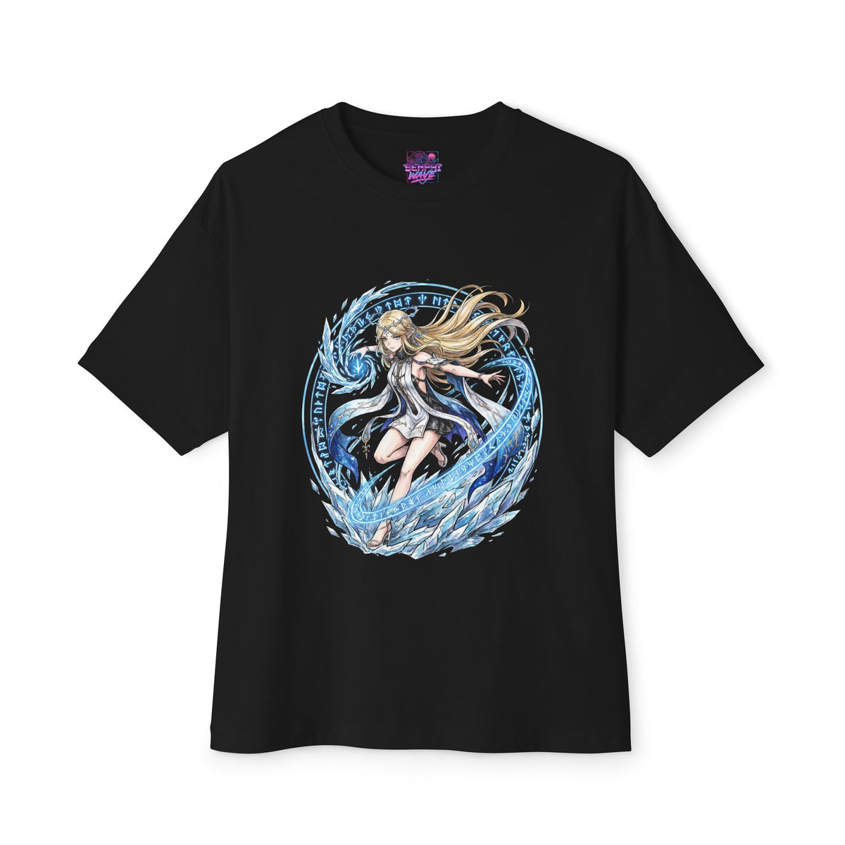 Wuthering Waves Cartethyia Rune Ring Ice Fan Art Oversized T-Shirt