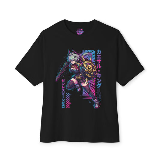 Caesar King Zenless Zone Zero Synthwave Retro Neon Premium Oversized Unisex T-Shirt