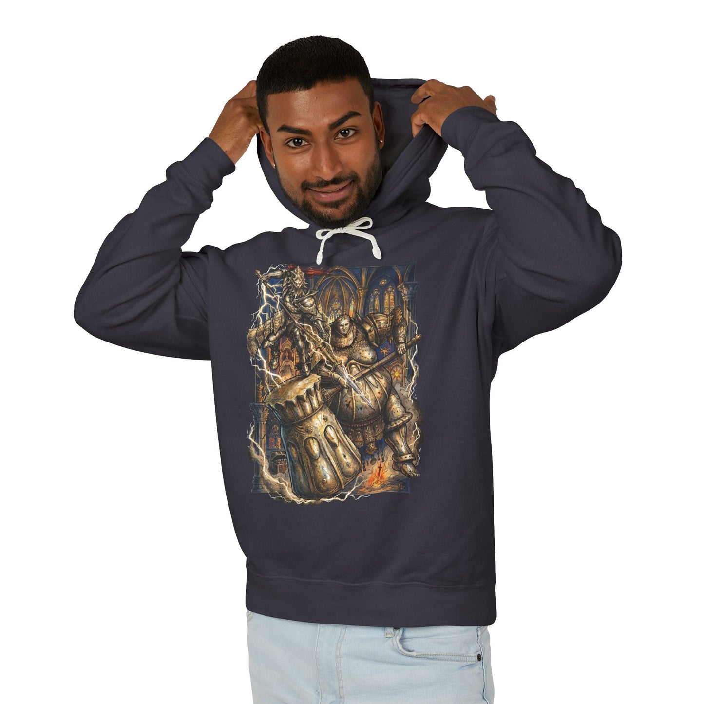 Dragonslayer Ornstein Smough Hammer Warrior Unisex Premium Hoodie