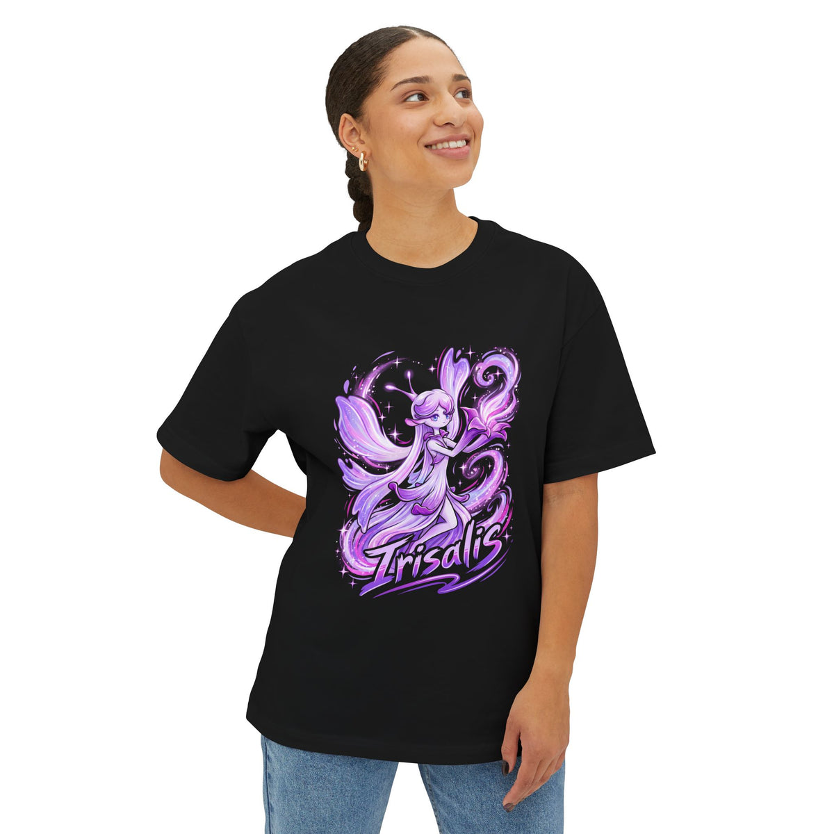 Irisalis Aniimo Elemental Burst Creature Art - Oversized Premium Tee