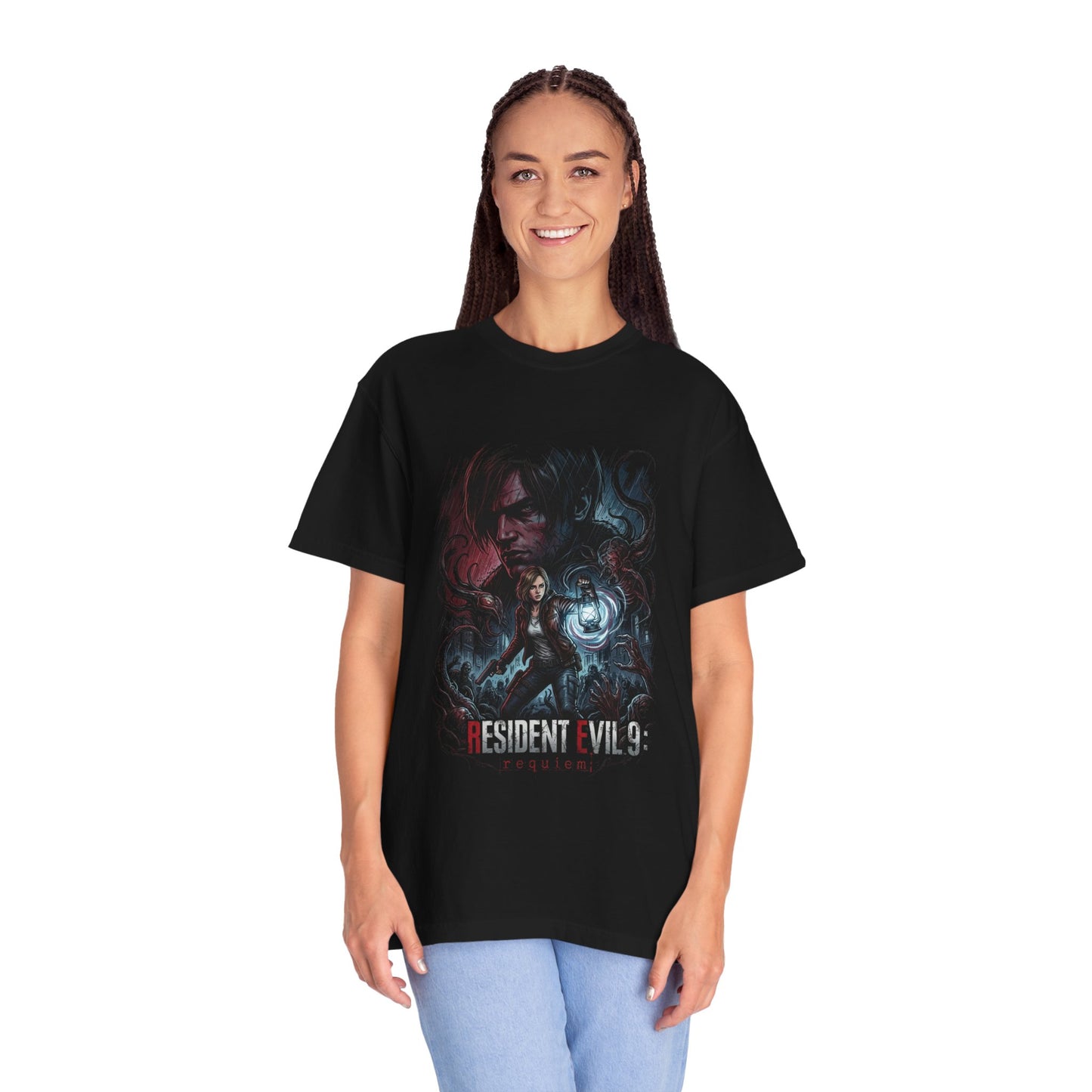 Grace Ashcroft Leon Kennedy Resident Evil 9 Tribute Premium T-Shirt