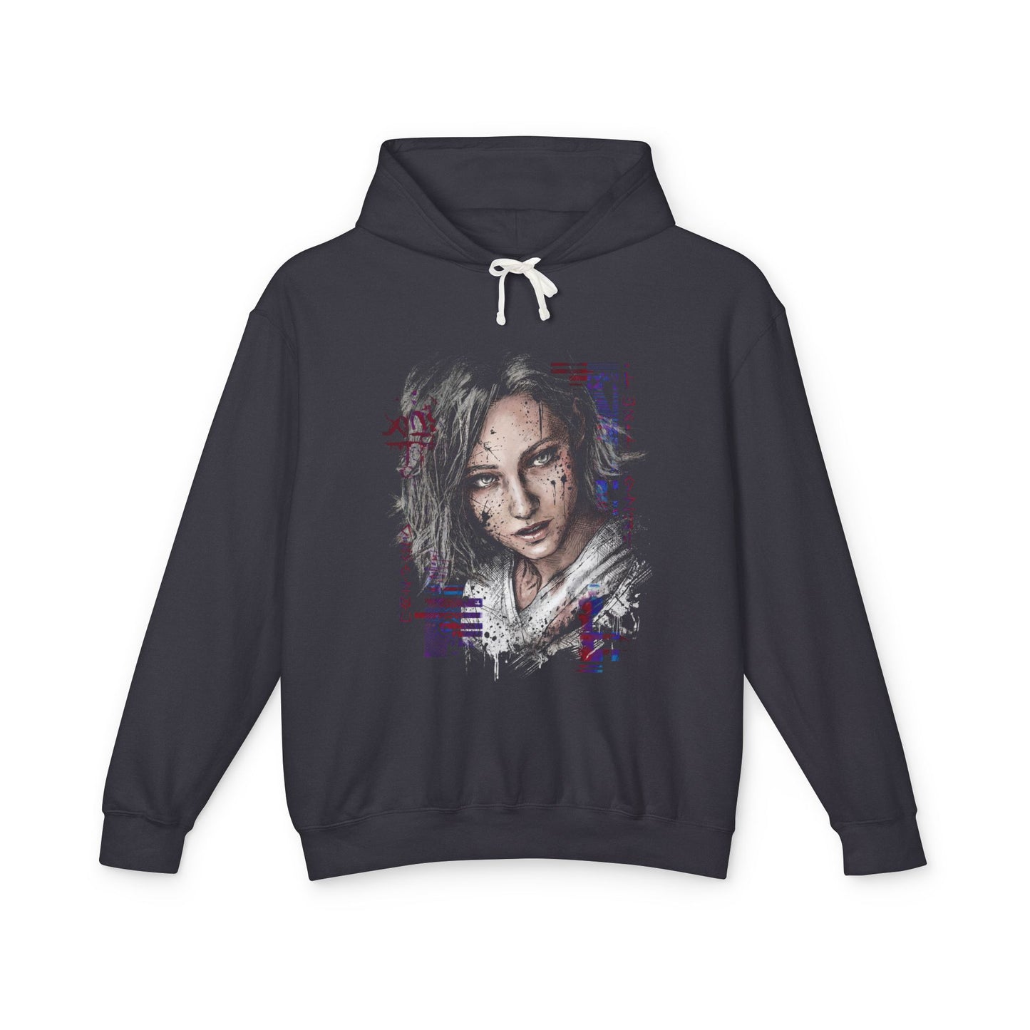 Grace Ashcroft Resident Evil 9 Deductive Puzzle Solver Portrait Unisex Premium Hoodie