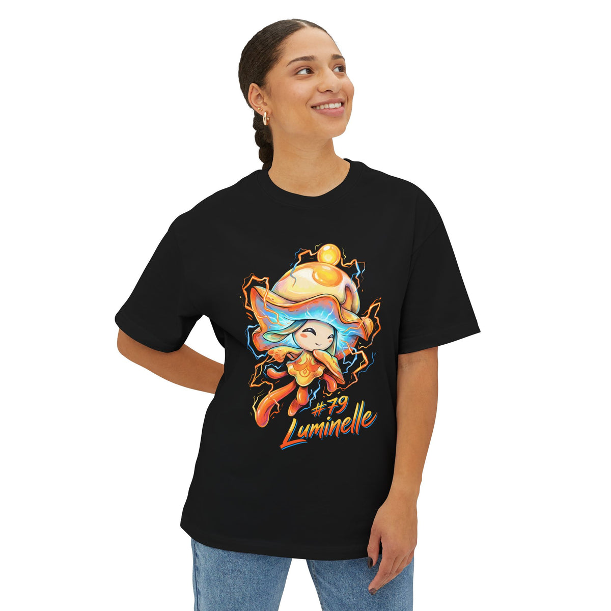 Luminelle Aniimo Elemental Burst Creature Art - Oversized Premium Tee