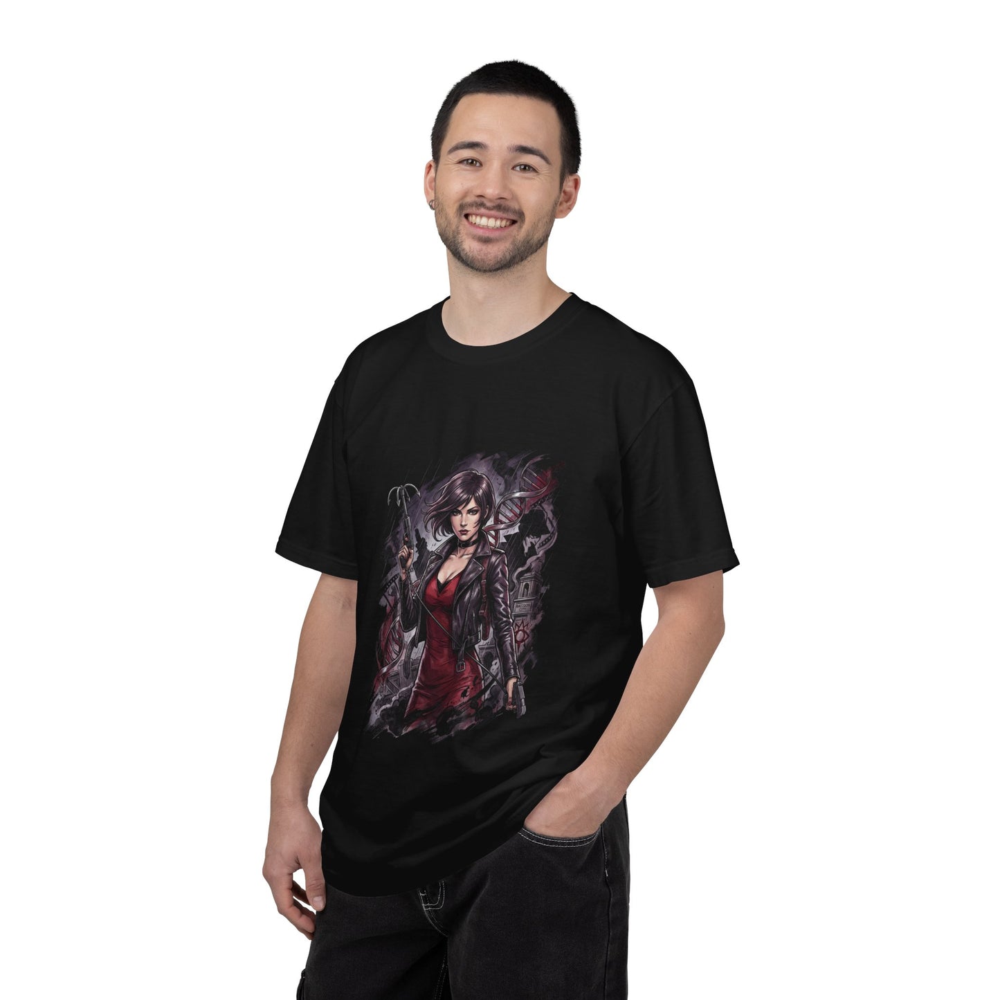 Resident Evil Ada Wong Vaporwave Retro Synthwave Design Premium T-Shirt