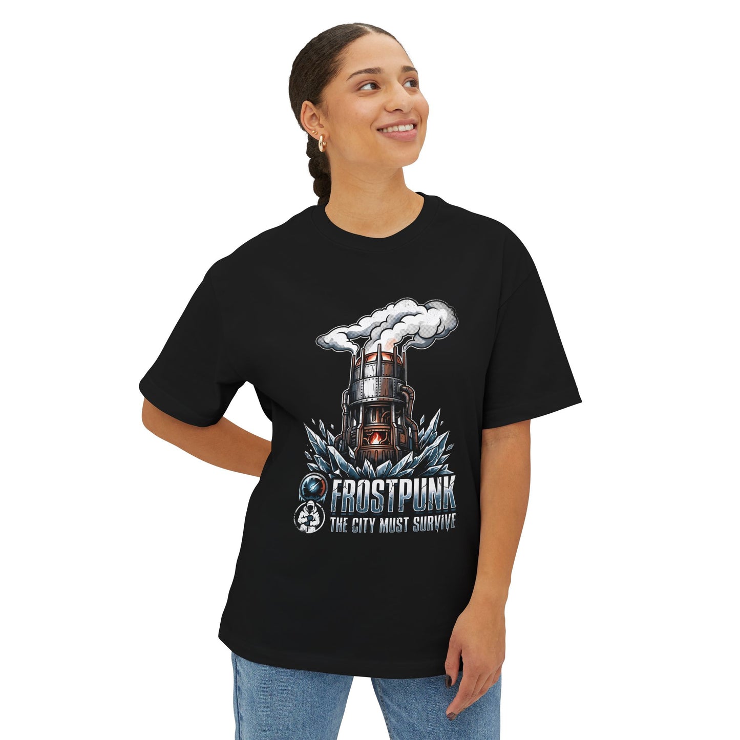 Frostpunk New London Steam Core Engineer Premium Oversized Unisex T-Shirt