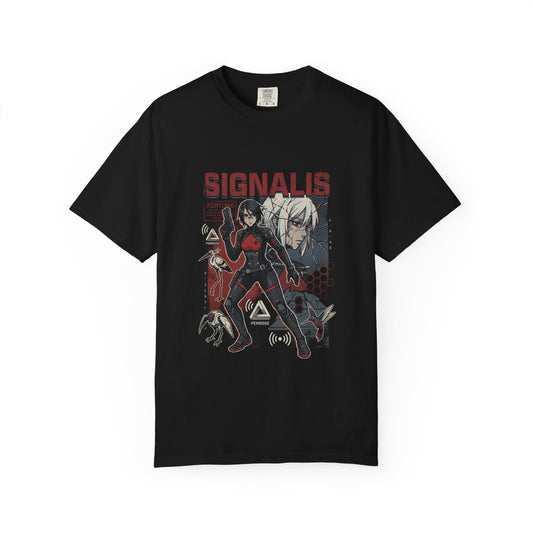 Signalis Elster Ariane Black Red Palette Forbidden Embrace Icon Premium T-Shirt