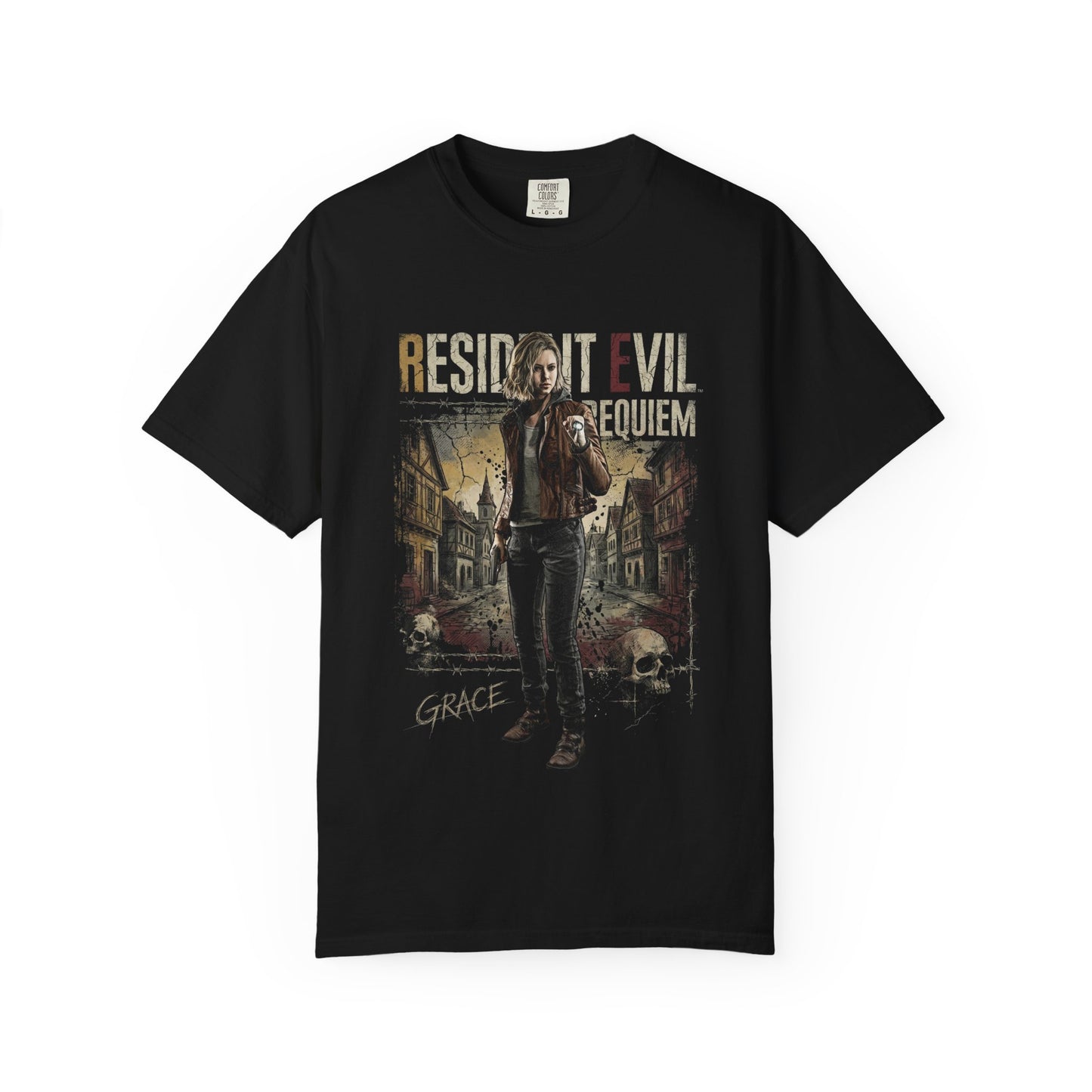 RE9 Grace Ashcroft Bookworm FBI Agent Horror Premium T-Shirt