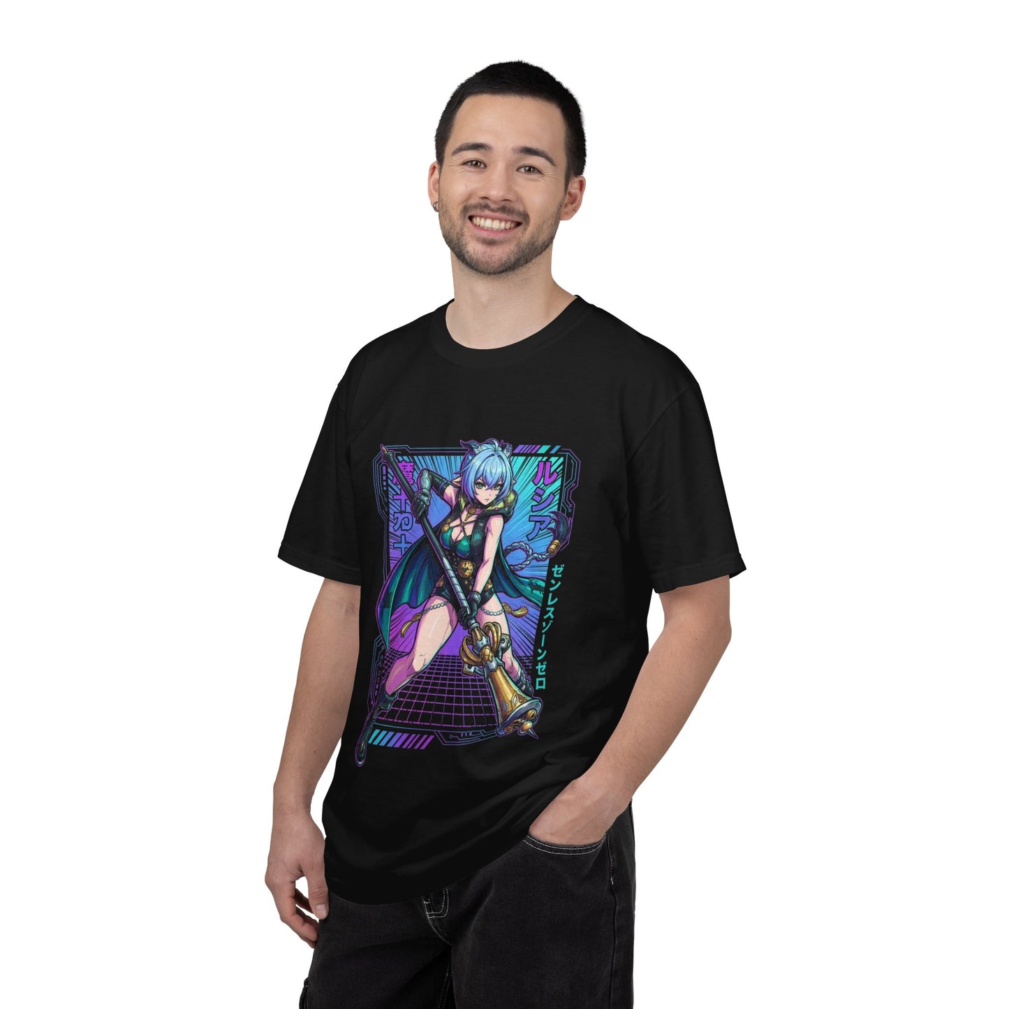 Zenless Zone Zero Lucia Elowen Retro Synthwave Ether Premium T-Shirt