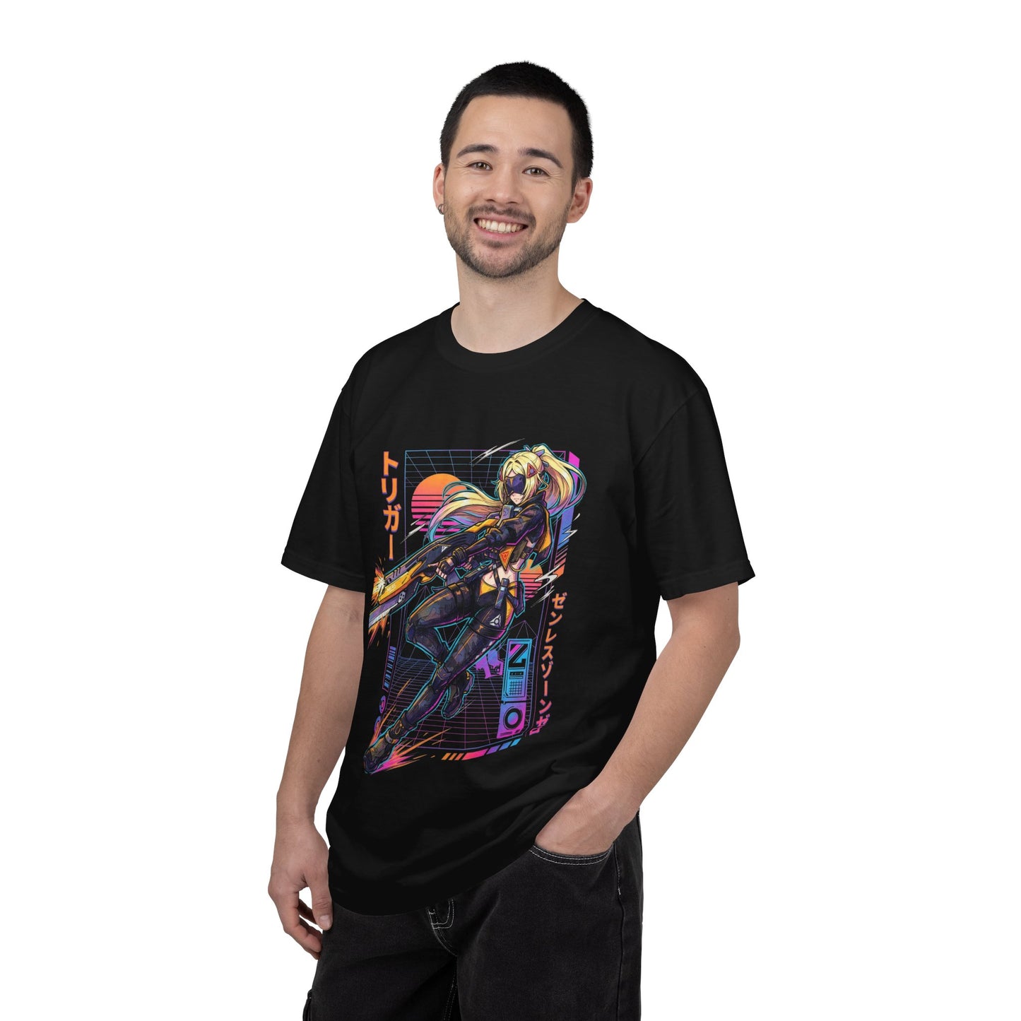 Trigger Zenless Zone Zero Neon Retro Aesthetic Premium T-Shirt