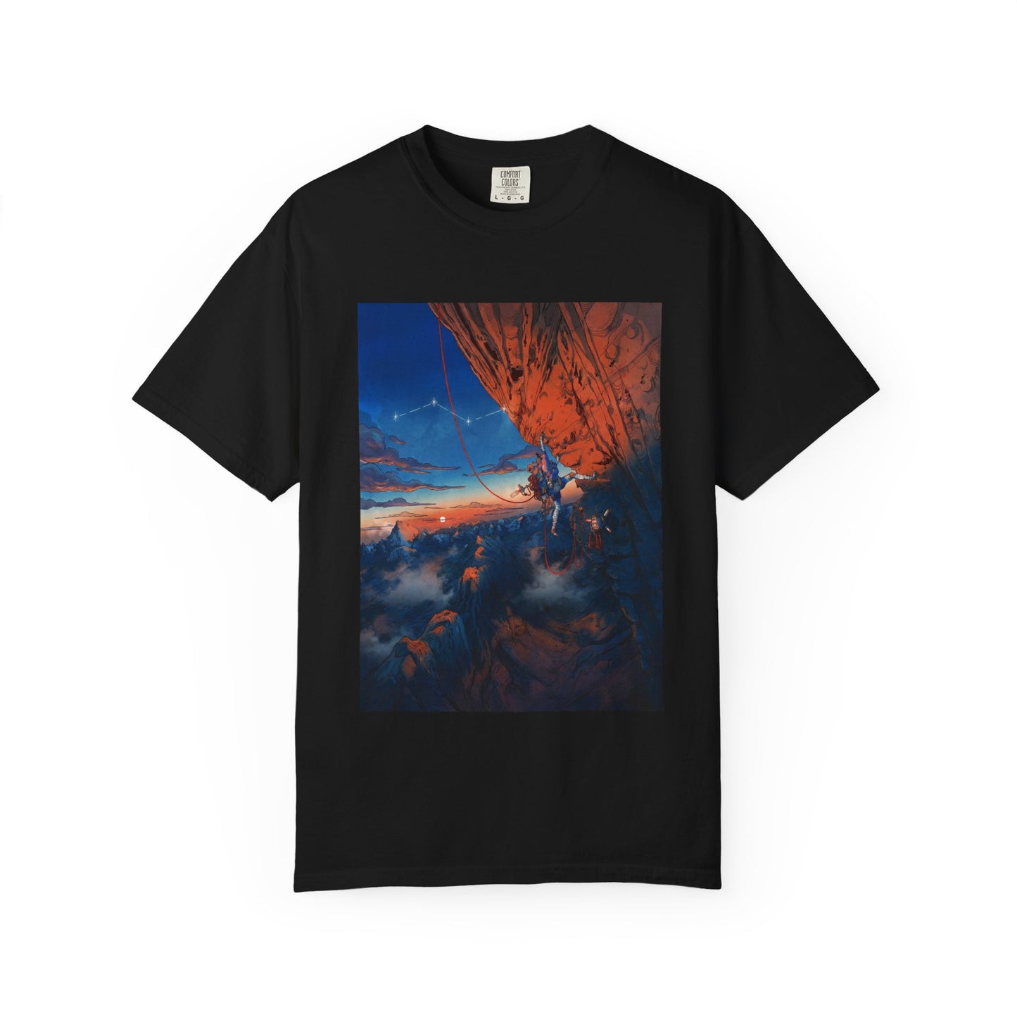 Cairn Limb-Based Climbing Warrior – Harsh Mountain Survival Art Premium T-Shirt
