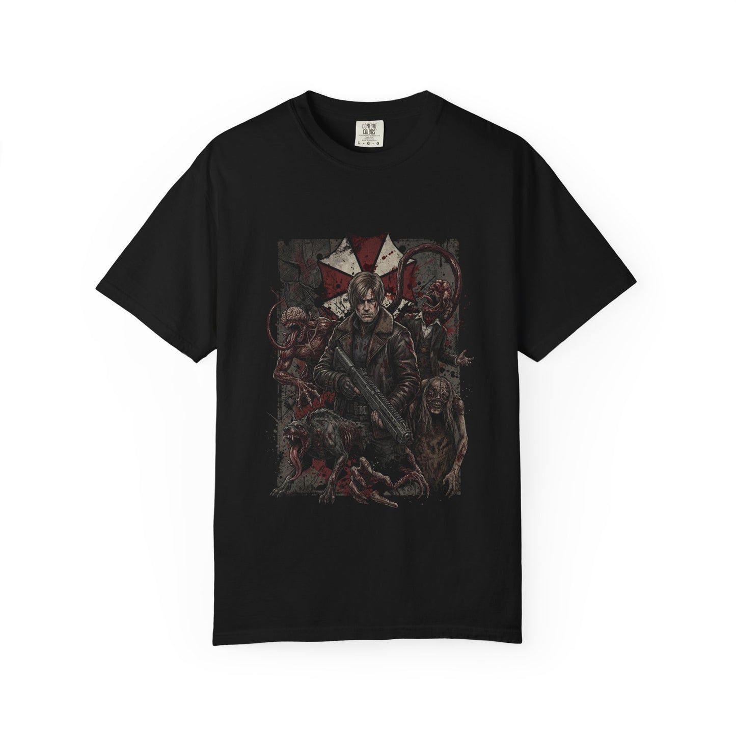 Resident Evil Requiem Grace Ashcroft Leon Kennedy Grunge Enemies Design Premium T-Shirt