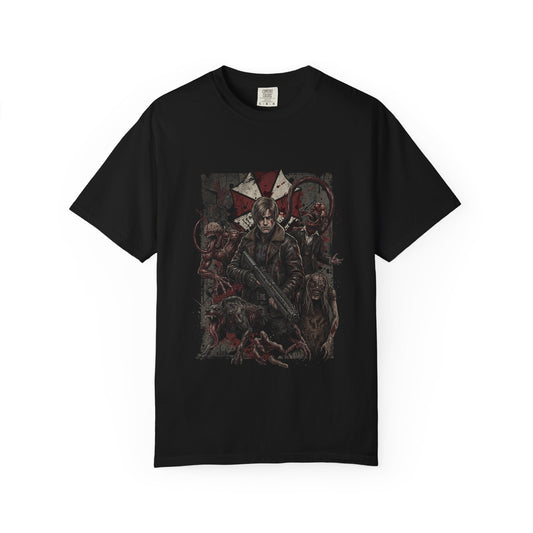 Resident Evil Requiem Grace Ashcroft Leon Kennedy Grunge Enemies Design Premium T-Shirt
