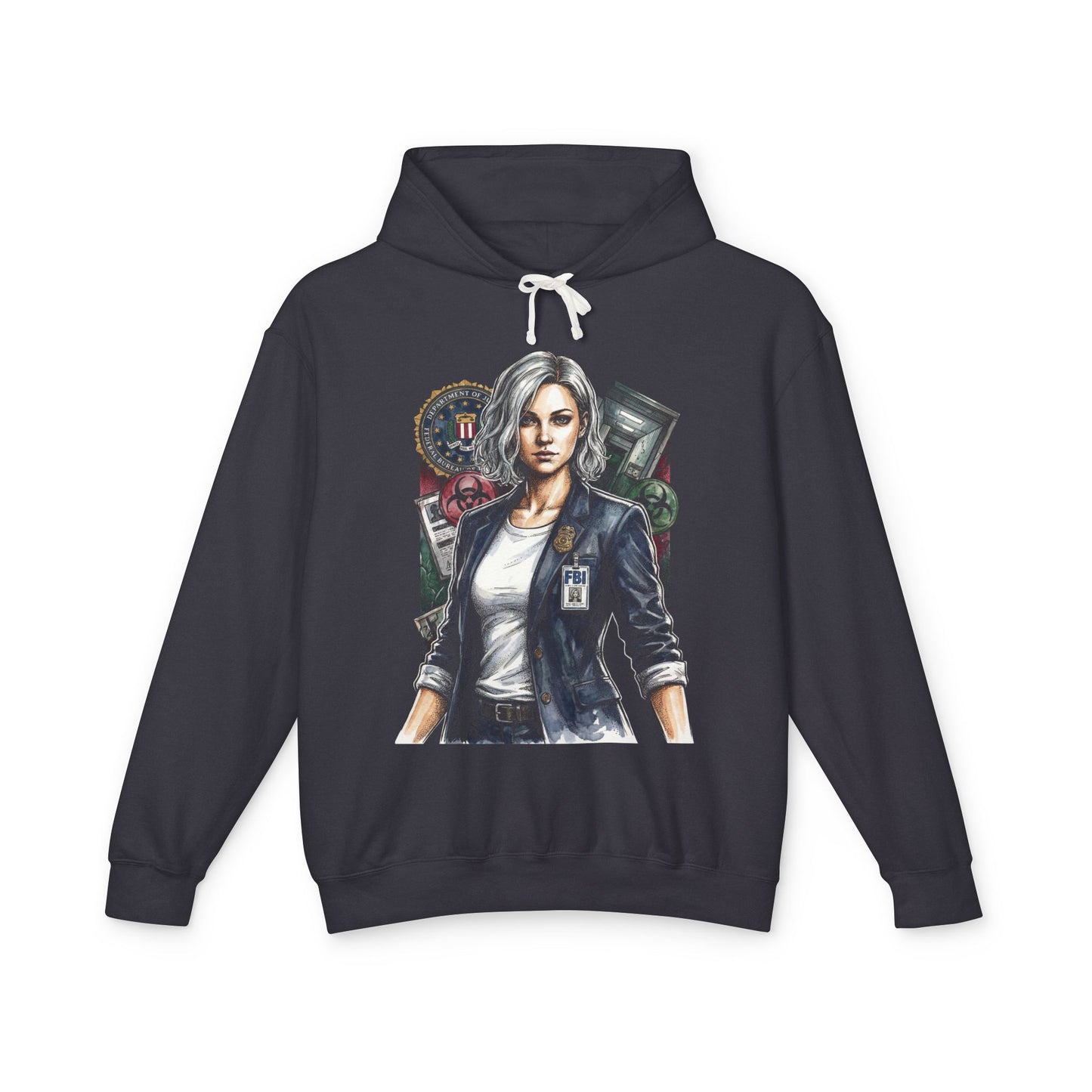 Resident Evil Grace Ashcroft Tense Stealth Vibes Unisex Premium Hoodie