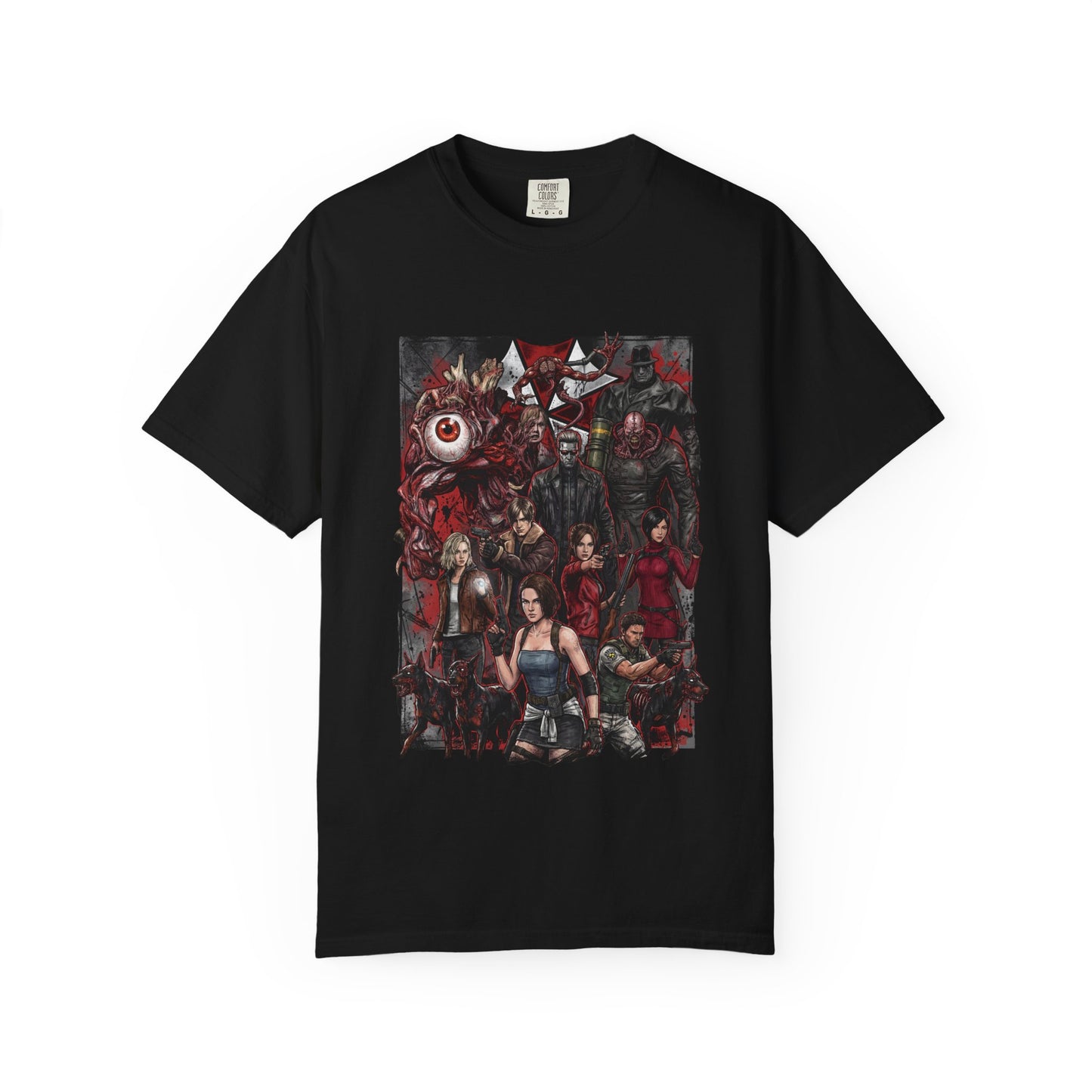 Resident Evil Grace RE9 Jill Chris Ada Claire Lickers Zombie Dogs Premium T-Shirt