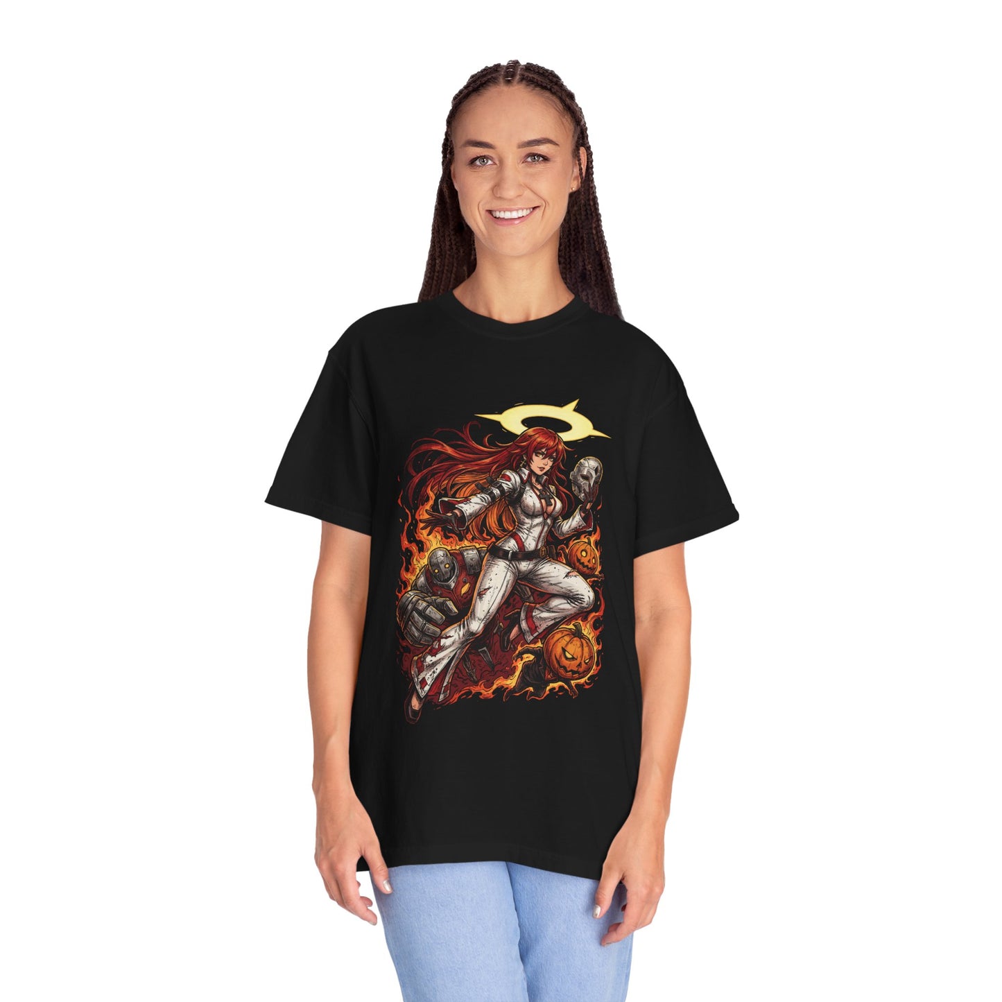 Jack-O GG: Cute Yet Menacing Pumpkin Head Premium T-Shirt