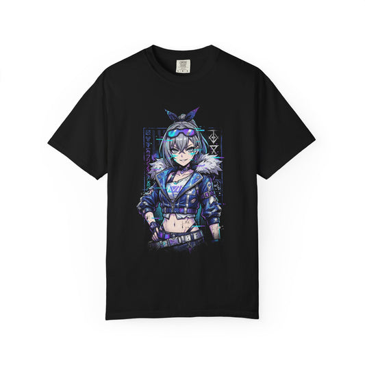 Silver Wolf HSR Crop Top Shorts Thigh Highs Hacker Icon Premium T-Shirt