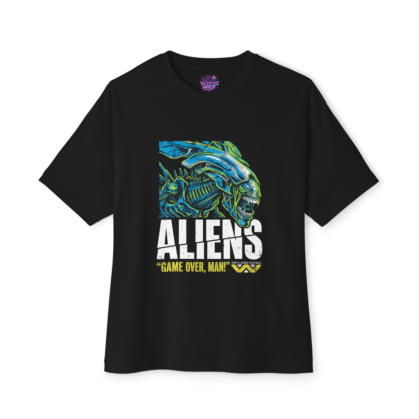 Xenomorph Alien Movie: Perfect Organism H.R. Giger Design Premium Oversized Unisex T-Shirt