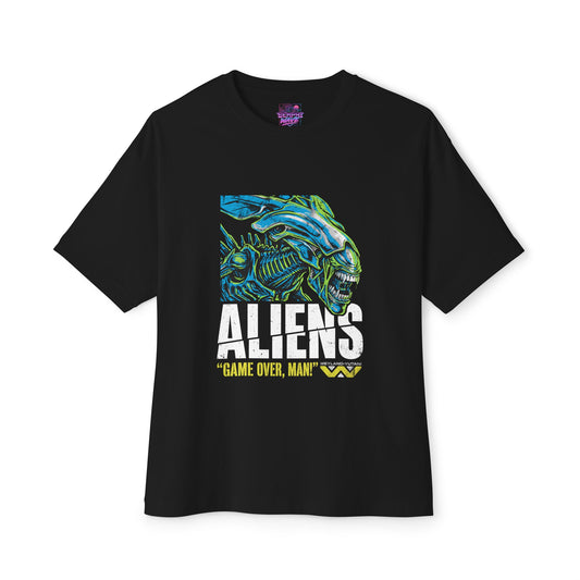 Xenomorph Alien Movie: Perfect Organism H.R. Giger Design Premium Oversized Unisex T-Shirt