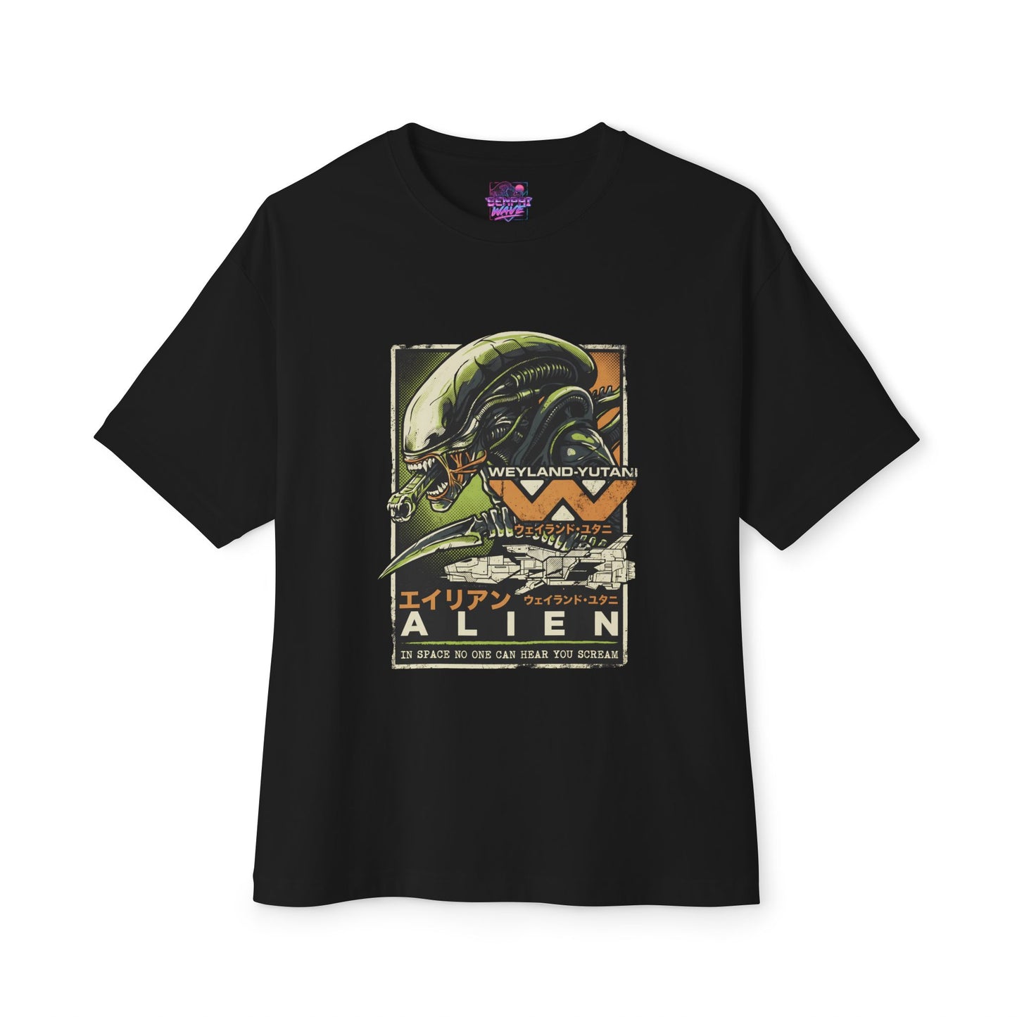 Xenomorph Alien Franchise: Drone Warrior Icon Premium Oversized Unisex T-Shirt