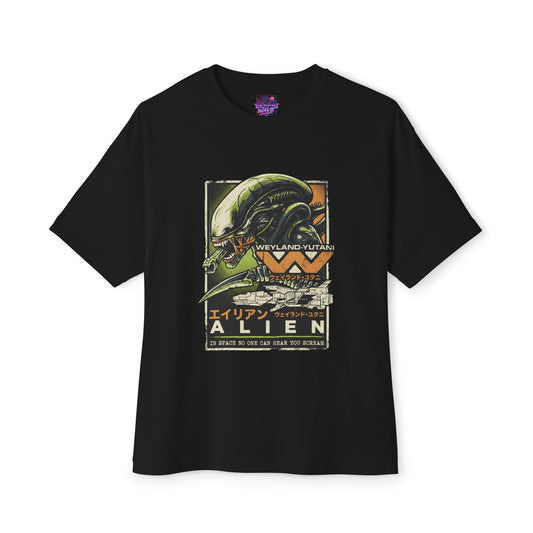 Xenomorph Alien Franchise: Drone Warrior Icon Premium Oversized Unisex T-Shirt