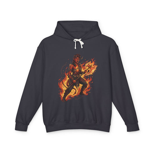 Karlach Baldur's Gate 3 80s Neon Tiefling Warrior Art Unisex Premium Hoodie