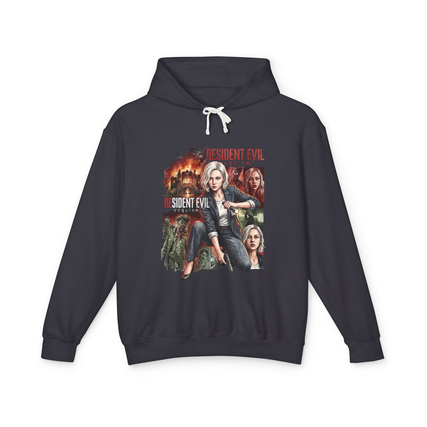 RE9 Grace Ashcroft Powerless Protagonist Trauma Haunt Portrait Unisex Premium Hoodie