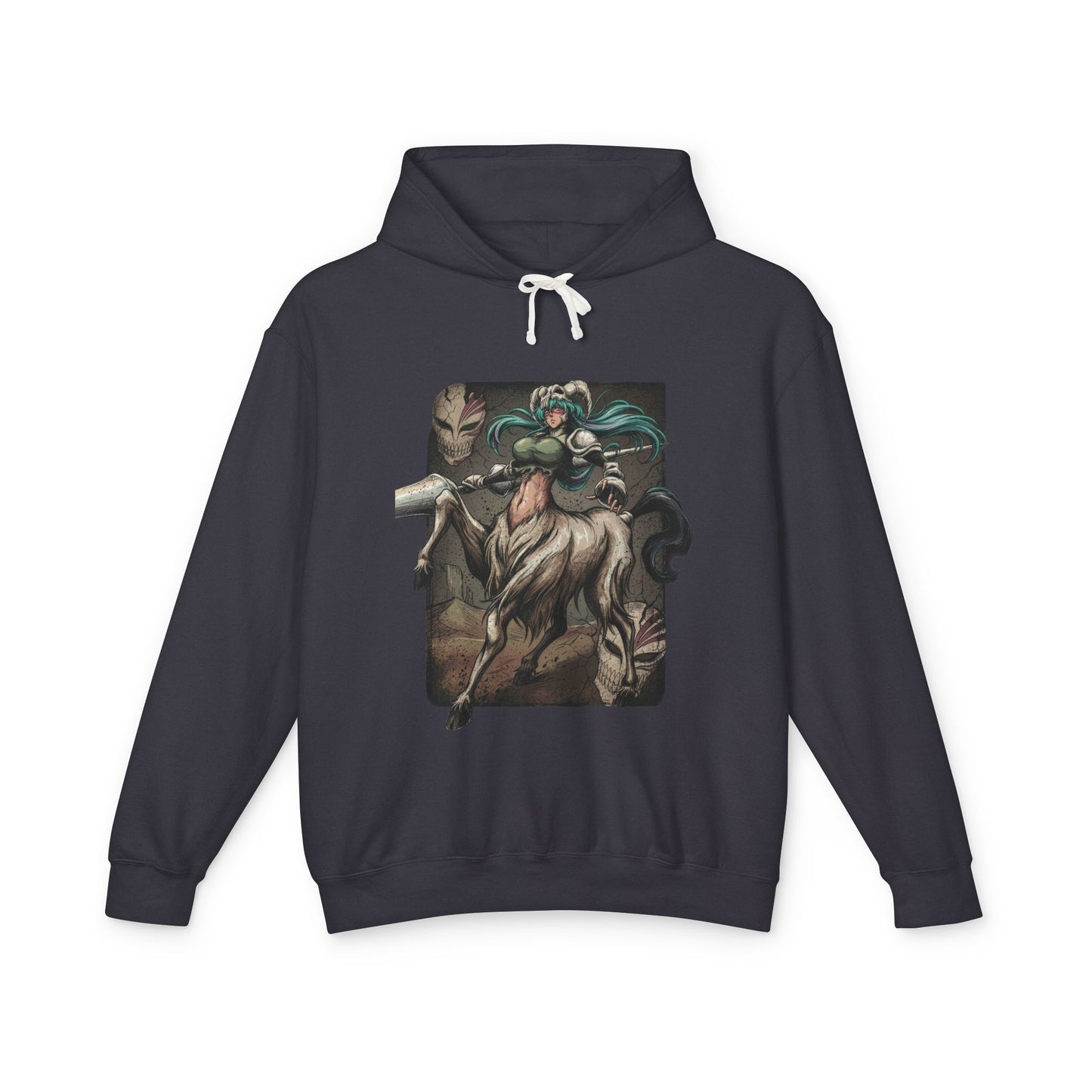 Curvaceous Espada Inspired Style – Long Wavy Green Hair Adult Form Art Unisex Premium Hoodie